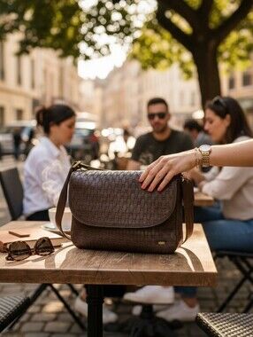 Bally Quilted Lambskin Leather Crossbody Bag